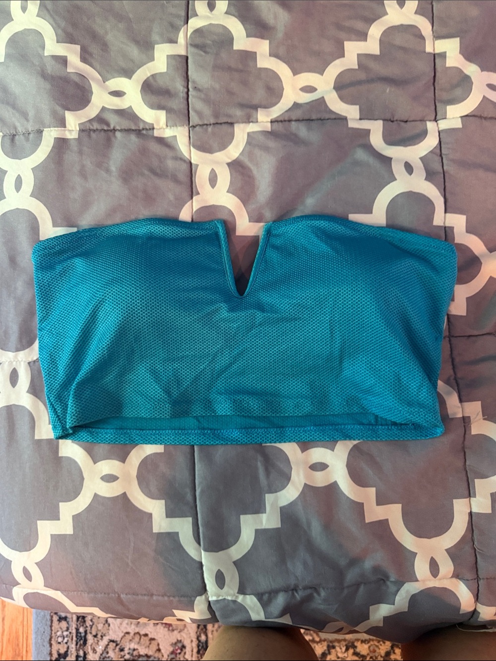 aerie Teal Bandeau Top
